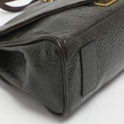 مملوكة مسبقًا حقيبة مالبري نيلي جلد براءات اختراع أخضر للكتف