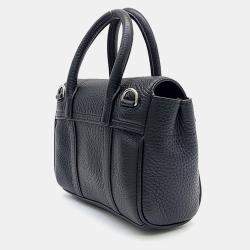 مملوكة مسبقًا Mulberry Black Leather Mini Bayswater