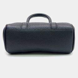 مملوكة مسبقًا Mulberry Black Leather Mini Bayswater