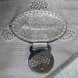 Pre Owned Mulberry Lily Gold Shimmering Leather Crossbody Bag