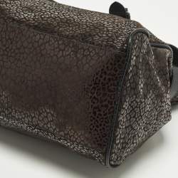 Pre Owned حقيبة مالبري أليكسا كبيرة جلد محبب بني/أسود