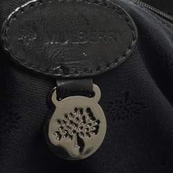 Pre Owned حقيبة مالبري أليكسا كبيرة جلد محبب بني/أسود