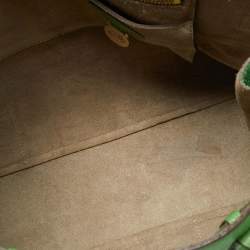 Pre Owned Mulberry Bayswater Light Green Leather Satchel