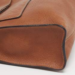 Pre Owned Mulberry Antony Brown Leather Messenger Bag