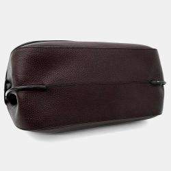 Pre Owned Mulberry Burgundy Leather Amberley Satchel Bag