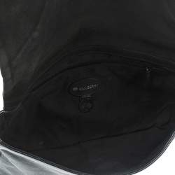 Pre Owned Mulberry Black Leather Push Lock Clutch