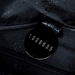 Pre Owned Mulberry Black Leather Push Lock Clutch