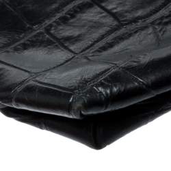 Mulberry Black Croc Embossed Pouch