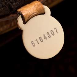 Pre Owned Mulberry Brown Python Embossed Leather Oversized Alexa Satchel