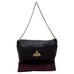 Pre Owned Mulberry Black Leather Large Margaret Shoulder Bag