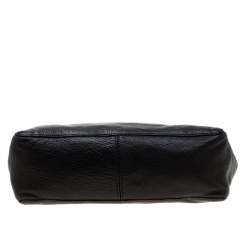 Pre Owned Mulberry Black Leather Large Margaret Shoulder Bag