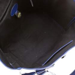 Pre Owned Mulberry Royal Blue Patent Leather Roxanne Tote