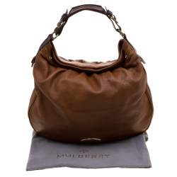 Pre Owned Mulberry Tan Pebbled Leather Mitzy Hobo