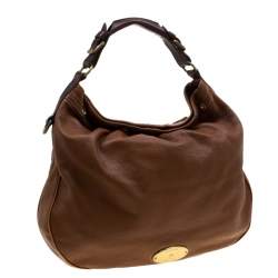 Pre Owned Mulberry Tan Pebbled Leather Mitzy Hobo