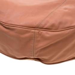 Pre Owned Mulberry Peach Leather Tassel Hobo