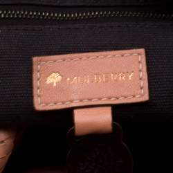 Pre Owned Mulberry Peach Leather Tassel Hobo