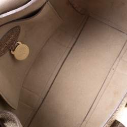 Mulberry Metallic Gold Grain Leather Small Heritage Bayswater Satchel