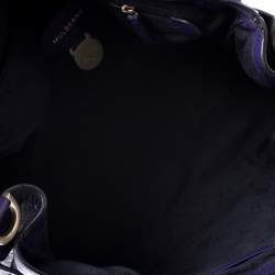 Mulberry Purple Leather Alexa Shoulder Bag