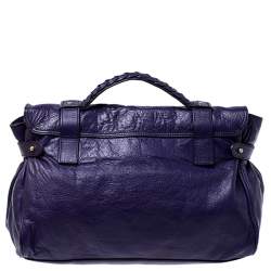 Mulberry Purple Leather Alexa Shoulder Bag