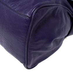 Mulberry Purple Leather Alexa Shoulder Bag