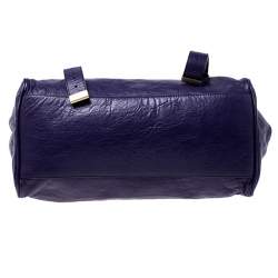 Mulberry Purple Leather Alexa Shoulder Bag