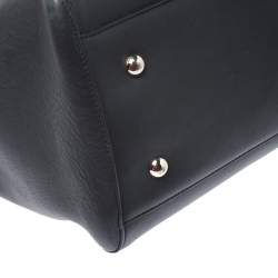 Pre Owned Mulberry Black Leather Large Willow Tote