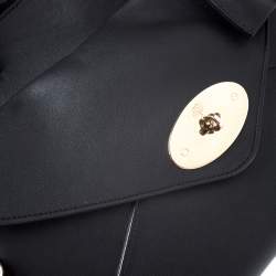 Pre Owned Mulberry Black Leather Large Willow Tote