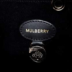 Pre Owned Mulberry Black Leather Large Willow Tote