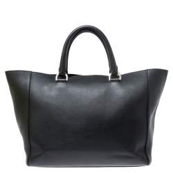 Pre Owned Mulberry Black Leather Large Willow Tote