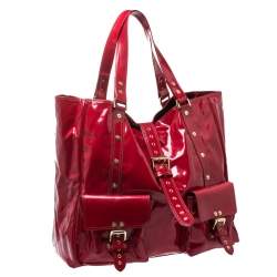Mulberry Red Patent Leather Roxanne Tote