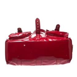 Mulberry Red Patent Leather Roxanne Tote