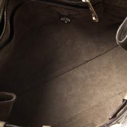 Pre Owned Mulberry Olive Green Python Embossed Leather Bayswater Satchel