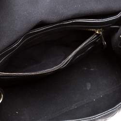 Pre Owned Mulberry Black Quilted Leather Cara Delevingne Convertible Bag