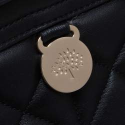 Pre Owned Mulberry Black Quilted Leather Cara Delevingne Convertible Bag