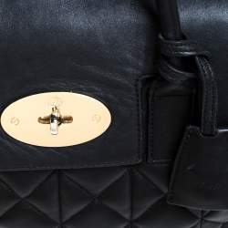 Pre Owned Mulberry Black Quilted Leather Cara Delevingne Convertible Bag