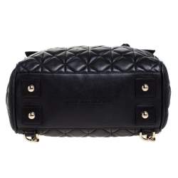 Pre Owned Mulberry Black Quilted Leather Cara Delevingne Convertible Bag