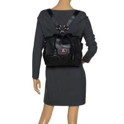 Pre Owned Mulberry Black Quilted Leather Cara Delevingne Convertible Bag