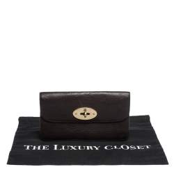Mulberry Dark Brown Leather Continental Wallet