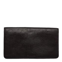 Mulberry Dark Brown Leather Continental Wallet