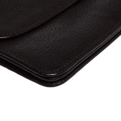 Mulberry Dark Brown Leather Continental Wallet