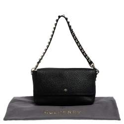Mulberry Black Leather Studded Handle Shoulder Bag
