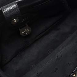 Mulberry Black Leather Studded Handle Shoulder Bag