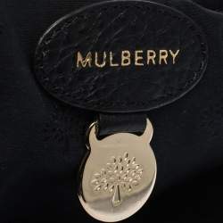 Mulberry Black Leather Studded Handle Shoulder Bag