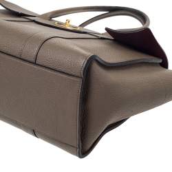 Pre Owned Mulberry Khaki Leather Bayswater Satchel