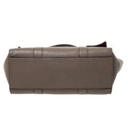 Pre Owned Mulberry Khaki Leather Bayswater Satchel