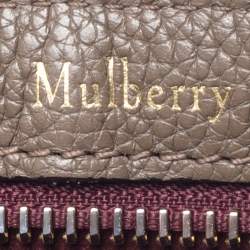 Pre Owned Mulberry Khaki Leather Bayswater Satchel