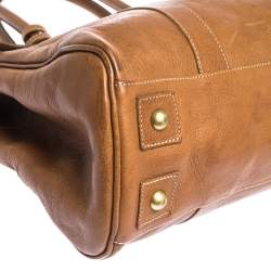 Pre Owned Mulberry Brown Leather Bayswater Satchel