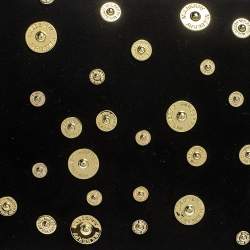 Pre Owned Mulberry Black Suede Studded Flap Clutch