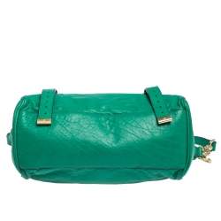 Mulberry Green Leather Alexa Satchel