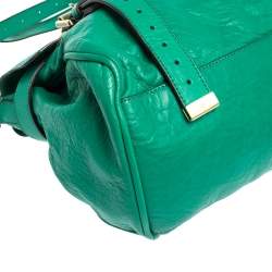 Mulberry Green Leather Alexa Satchel